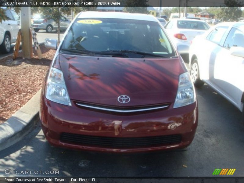 Barcelona Red Metallic / Bisque Beige 2007 Toyota Prius Hybrid