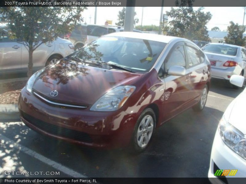 Barcelona Red Metallic / Bisque Beige 2007 Toyota Prius Hybrid