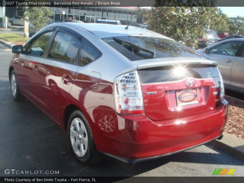 Barcelona Red Metallic / Bisque Beige 2007 Toyota Prius Hybrid
