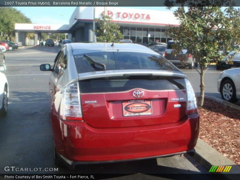 Barcelona Red Metallic / Bisque Beige 2007 Toyota Prius Hybrid