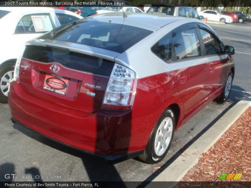 Barcelona Red Metallic / Bisque Beige 2007 Toyota Prius Hybrid