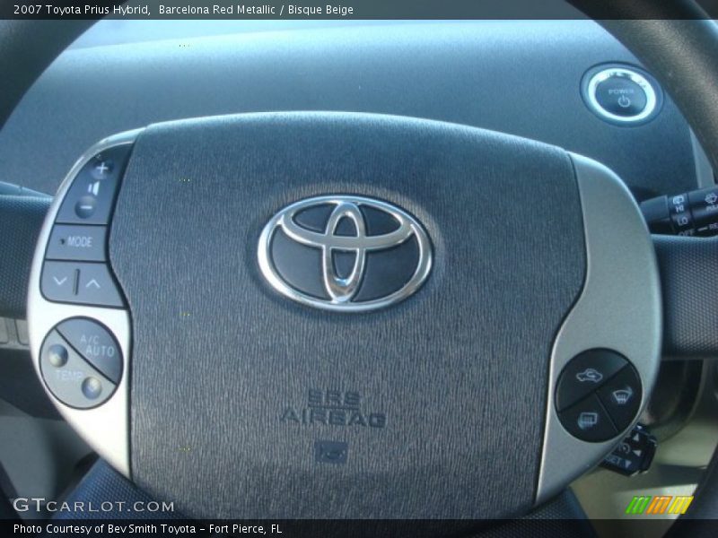 Barcelona Red Metallic / Bisque Beige 2007 Toyota Prius Hybrid