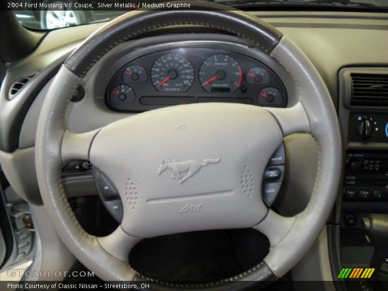 Silver Metallic / Medium Graphite 2004 Ford Mustang V6 Coupe