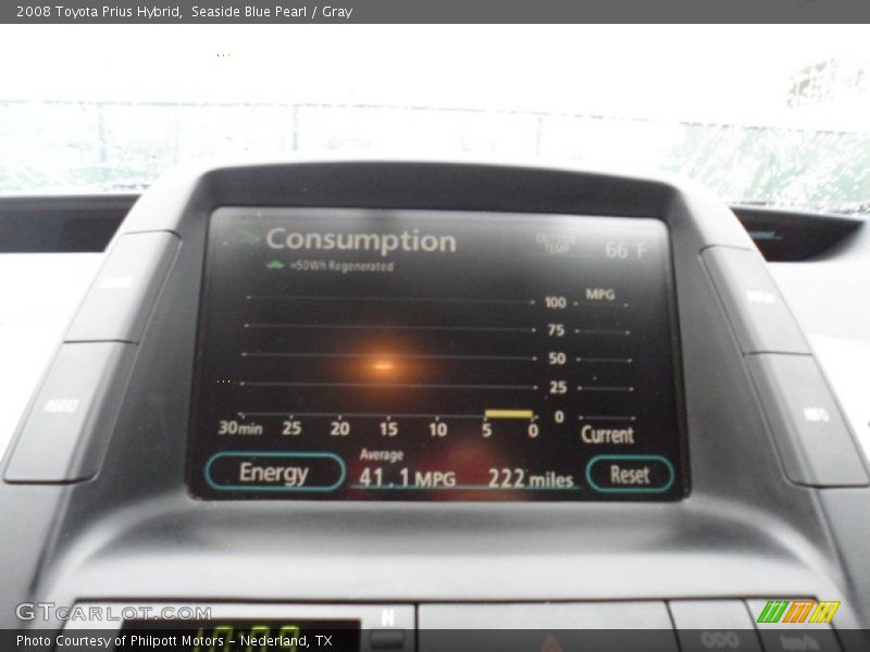 Seaside Blue Pearl / Gray 2008 Toyota Prius Hybrid