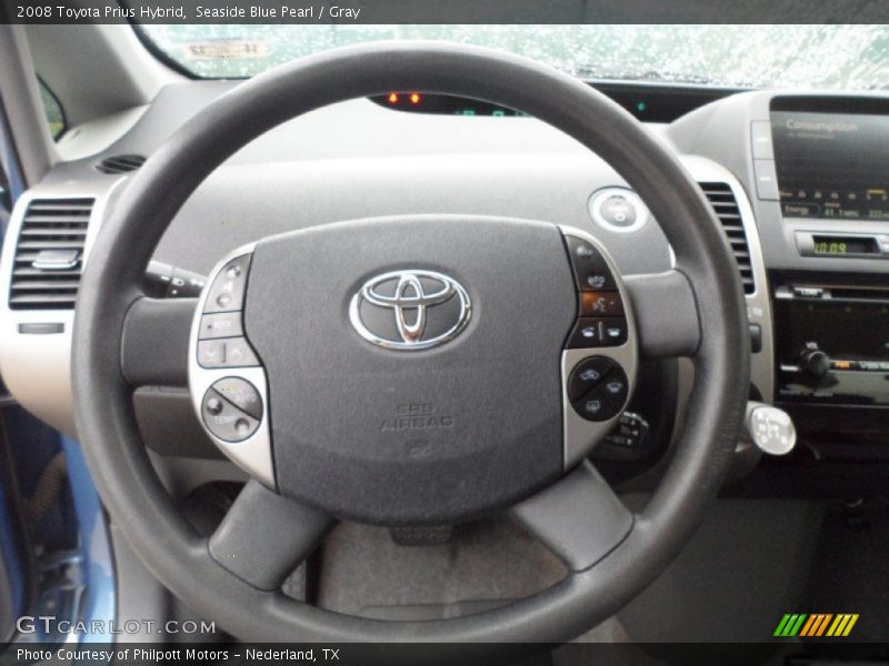 Seaside Blue Pearl / Gray 2008 Toyota Prius Hybrid