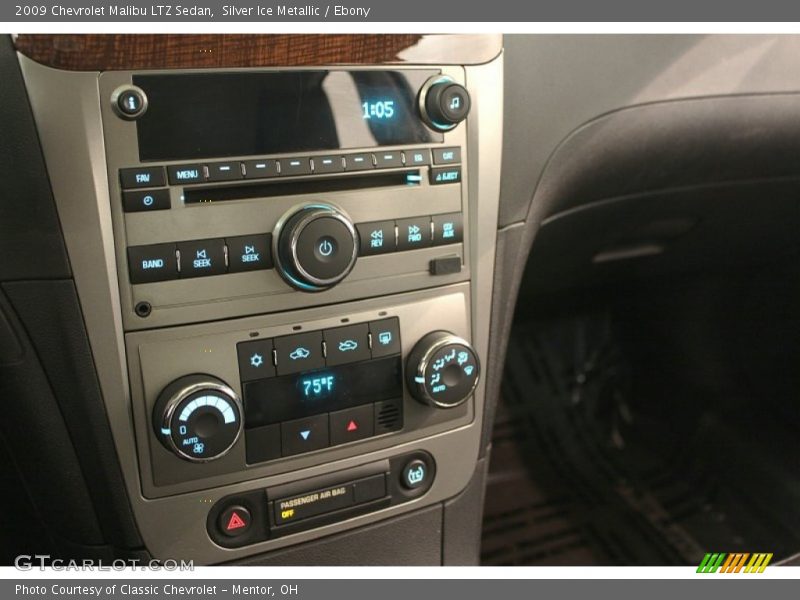 Silver Ice Metallic / Ebony 2009 Chevrolet Malibu LTZ Sedan