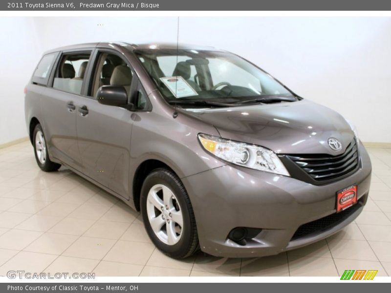 Predawn Gray Mica / Bisque 2011 Toyota Sienna V6
