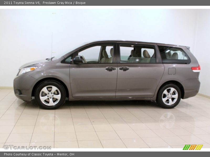 Predawn Gray Mica / Bisque 2011 Toyota Sienna V6
