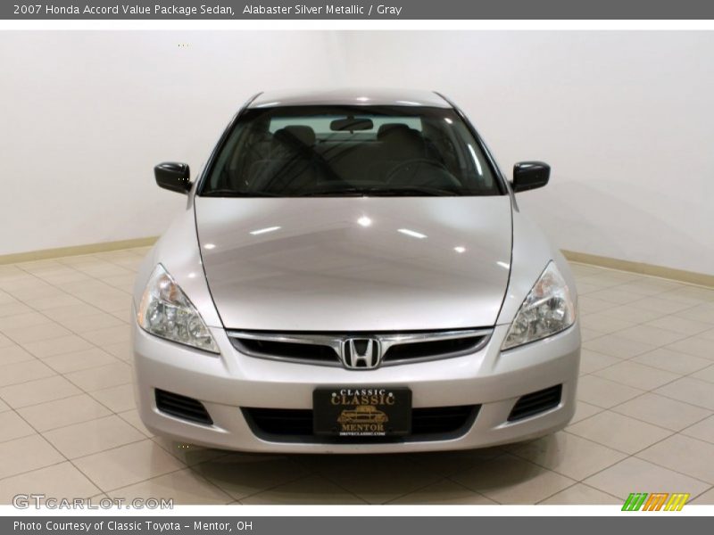 Alabaster Silver Metallic / Gray 2007 Honda Accord Value Package Sedan
