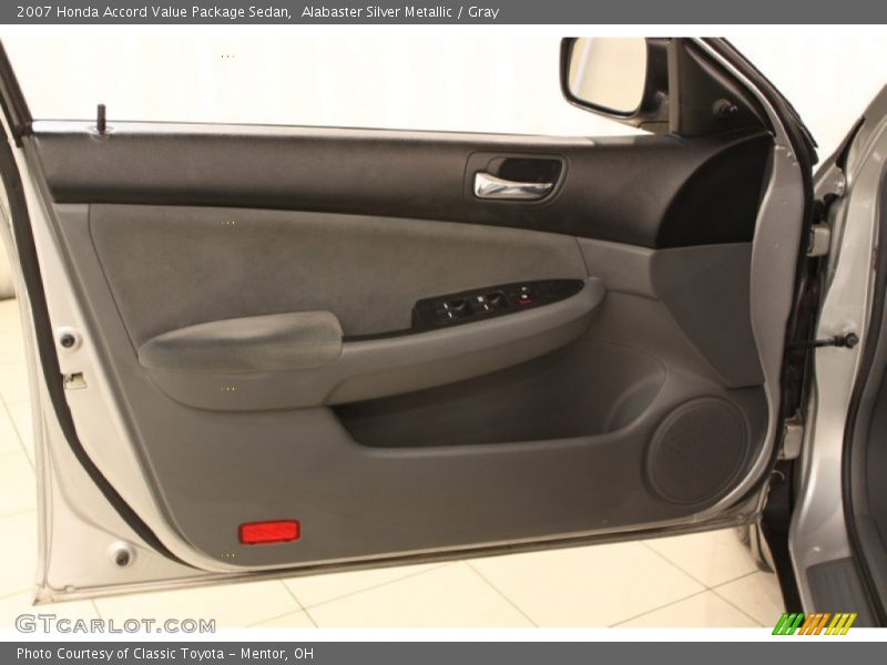 Alabaster Silver Metallic / Gray 2007 Honda Accord Value Package Sedan