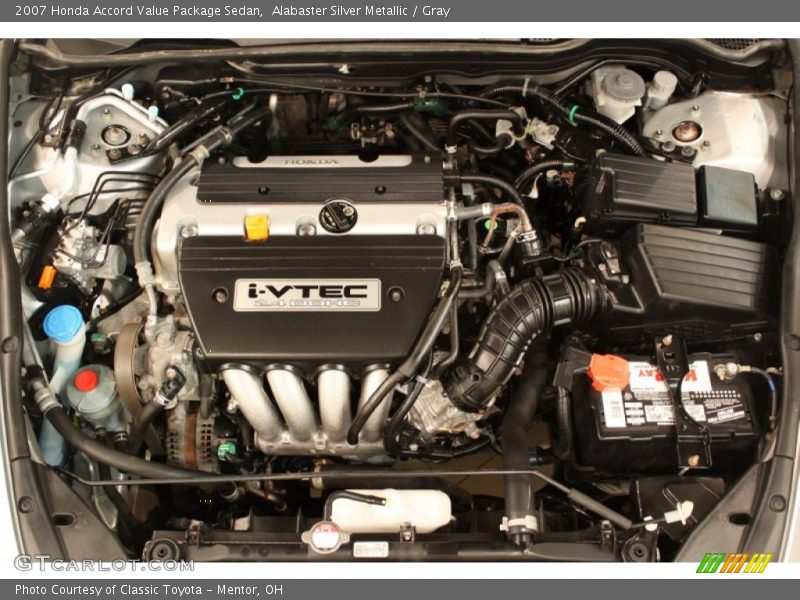 Alabaster Silver Metallic / Gray 2007 Honda Accord Value Package Sedan