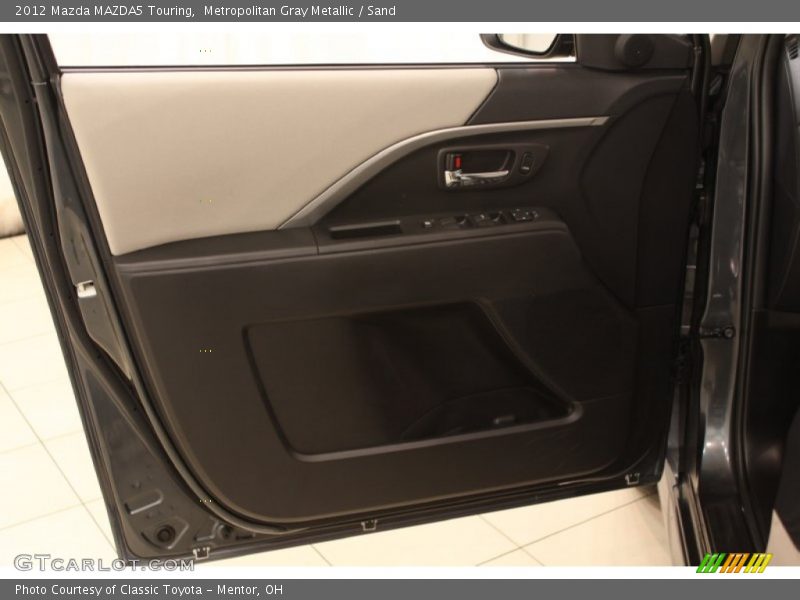 Metropolitan Gray Metallic / Sand 2012 Mazda MAZDA5 Touring