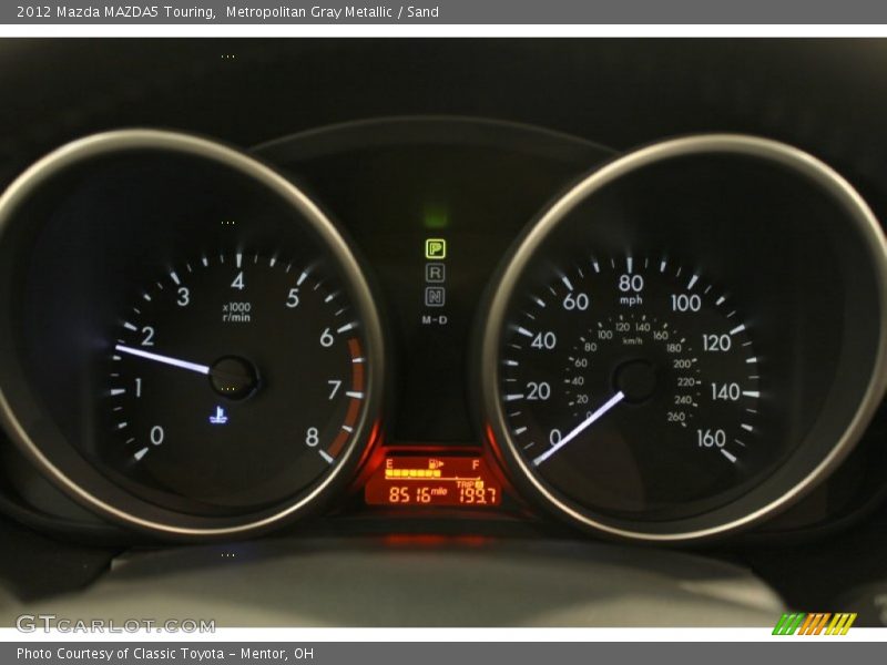 Metropolitan Gray Metallic / Sand 2012 Mazda MAZDA5 Touring