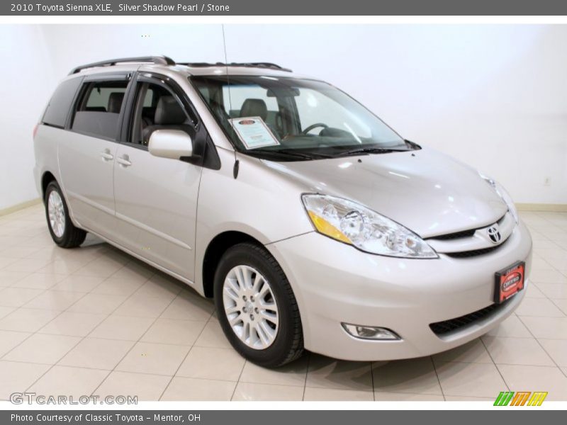 Silver Shadow Pearl / Stone 2010 Toyota Sienna XLE
