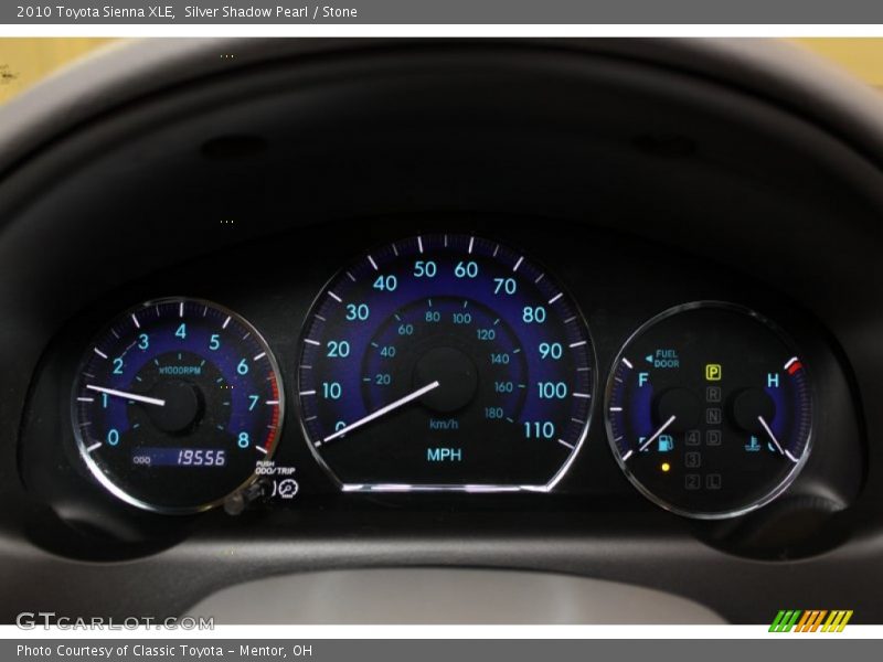Silver Shadow Pearl / Stone 2010 Toyota Sienna XLE