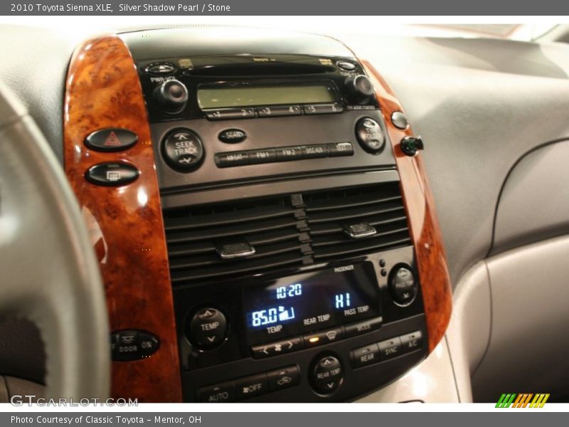 Silver Shadow Pearl / Stone 2010 Toyota Sienna XLE