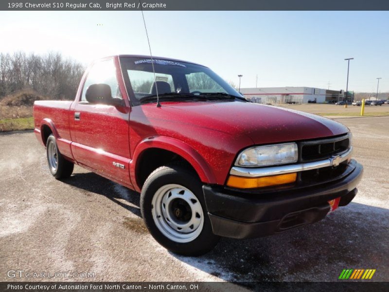 Bright Red / Graphite 1998 Chevrolet S10 Regular Cab