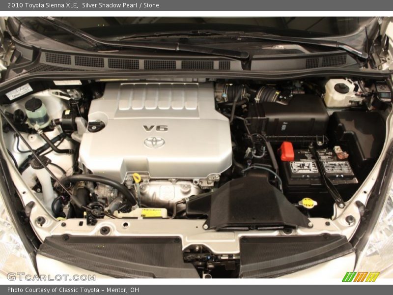 Silver Shadow Pearl / Stone 2010 Toyota Sienna XLE