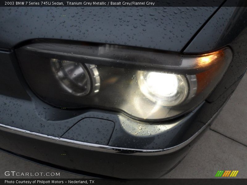 Titanium Grey Metallic / Basalt Grey/Flannel Grey 2003 BMW 7 Series 745Li Sedan