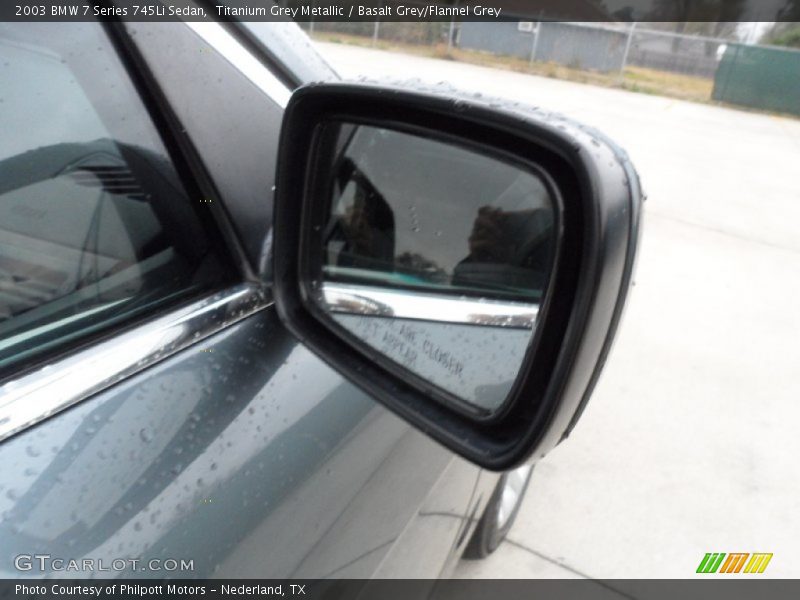 Titanium Grey Metallic / Basalt Grey/Flannel Grey 2003 BMW 7 Series 745Li Sedan