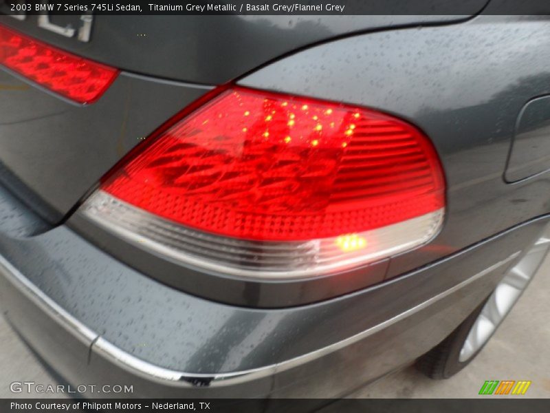 Titanium Grey Metallic / Basalt Grey/Flannel Grey 2003 BMW 7 Series 745Li Sedan