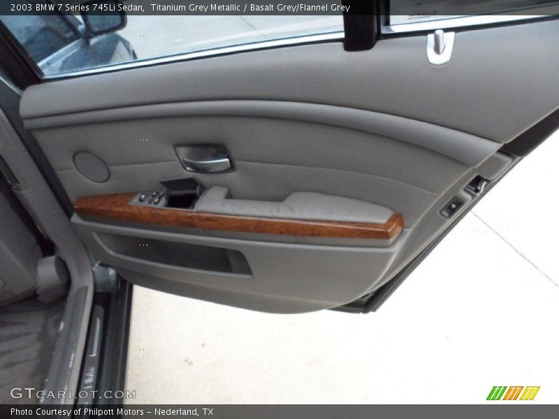 Titanium Grey Metallic / Basalt Grey/Flannel Grey 2003 BMW 7 Series 745Li Sedan