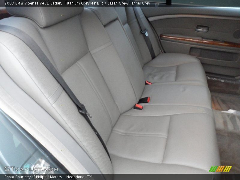 Titanium Grey Metallic / Basalt Grey/Flannel Grey 2003 BMW 7 Series 745Li Sedan