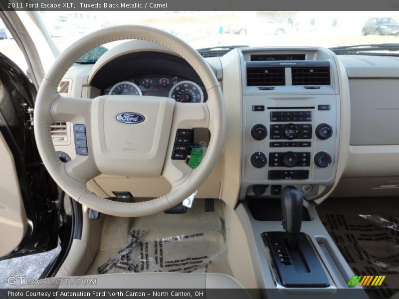 Tuxedo Black Metallic / Camel 2011 Ford Escape XLT