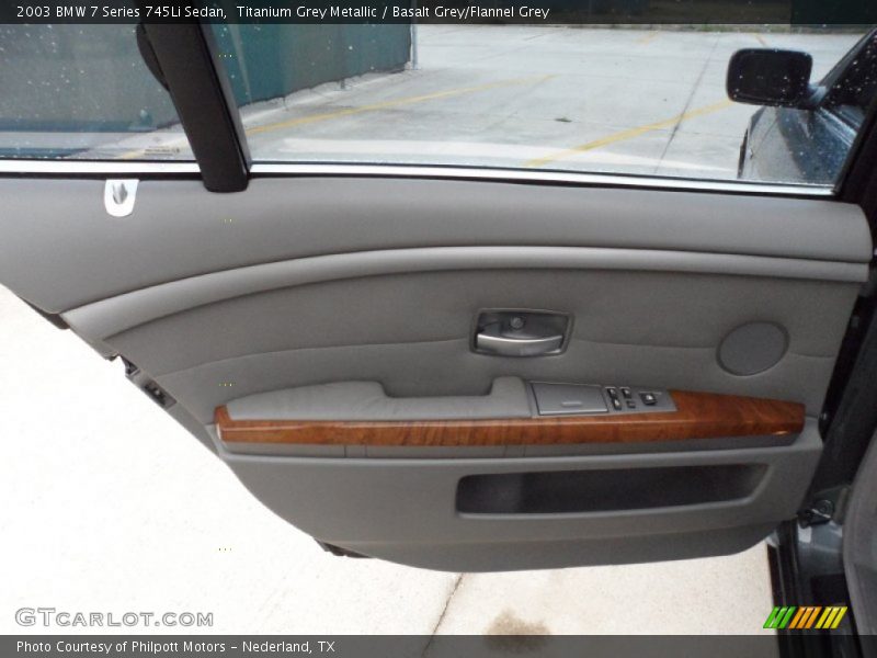 Titanium Grey Metallic / Basalt Grey/Flannel Grey 2003 BMW 7 Series 745Li Sedan