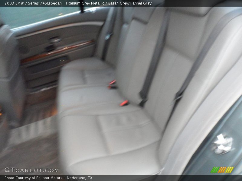 Titanium Grey Metallic / Basalt Grey/Flannel Grey 2003 BMW 7 Series 745Li Sedan