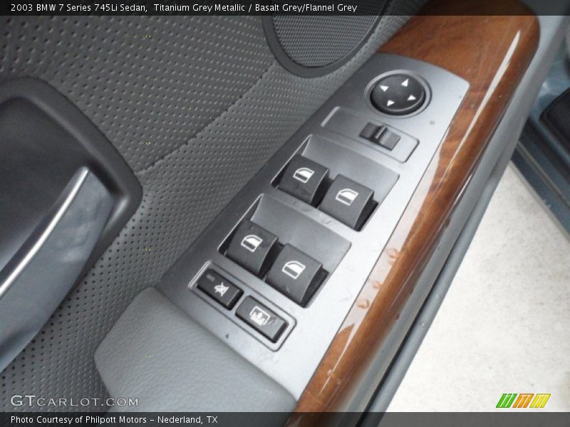 Titanium Grey Metallic / Basalt Grey/Flannel Grey 2003 BMW 7 Series 745Li Sedan