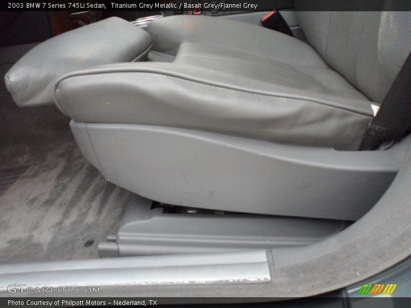 Titanium Grey Metallic / Basalt Grey/Flannel Grey 2003 BMW 7 Series 745Li Sedan