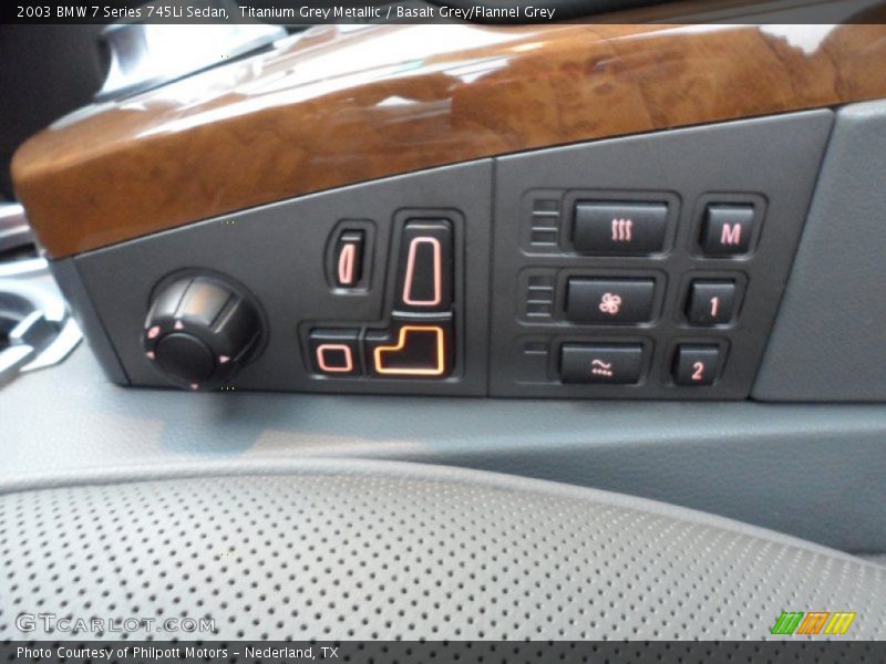 Titanium Grey Metallic / Basalt Grey/Flannel Grey 2003 BMW 7 Series 745Li Sedan