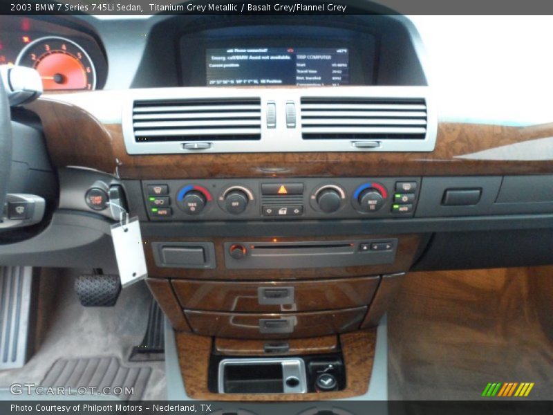 Titanium Grey Metallic / Basalt Grey/Flannel Grey 2003 BMW 7 Series 745Li Sedan