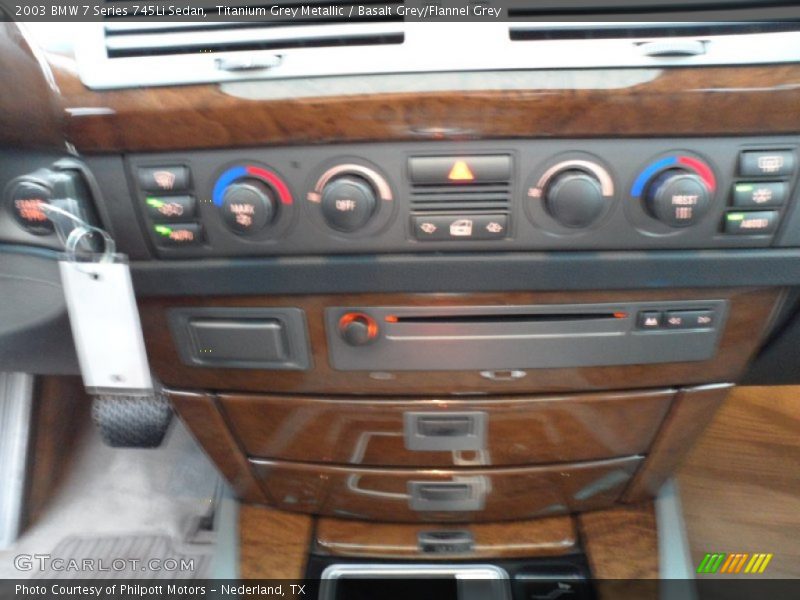 Titanium Grey Metallic / Basalt Grey/Flannel Grey 2003 BMW 7 Series 745Li Sedan