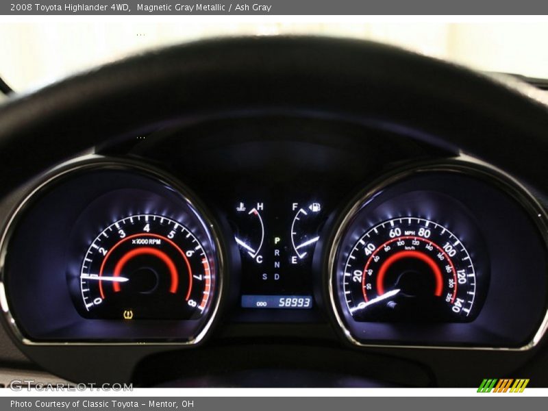 Magnetic Gray Metallic / Ash Gray 2008 Toyota Highlander 4WD