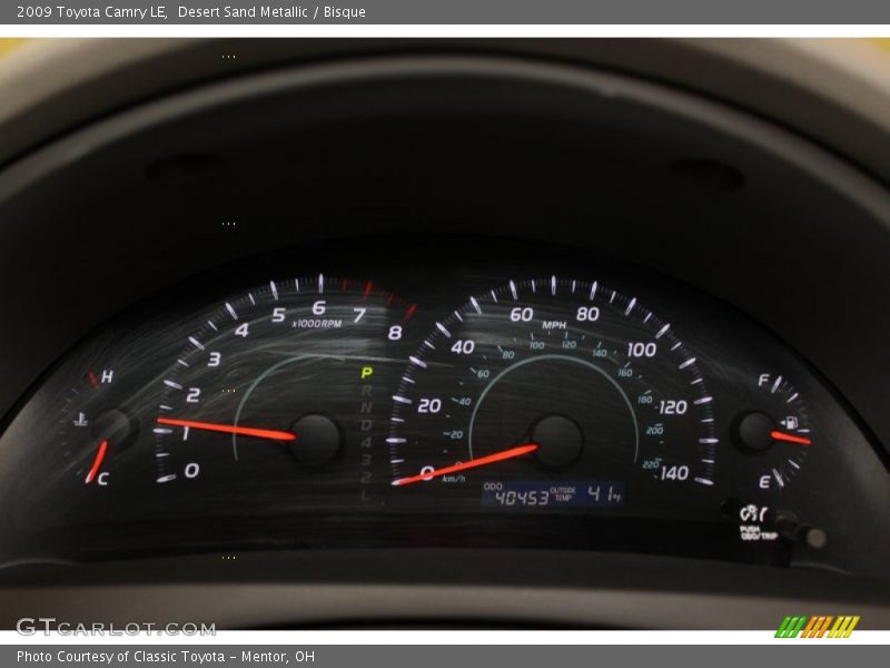 Desert Sand Metallic / Bisque 2009 Toyota Camry LE