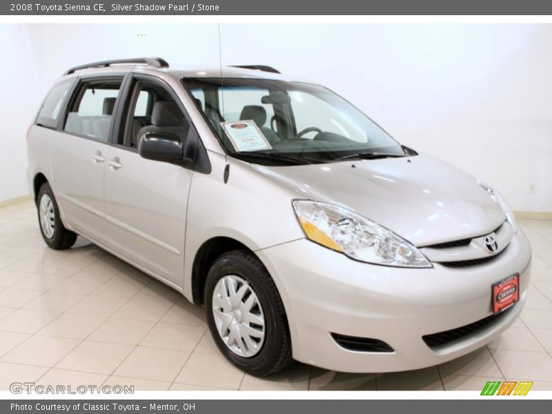 Silver Shadow Pearl / Stone 2008 Toyota Sienna CE