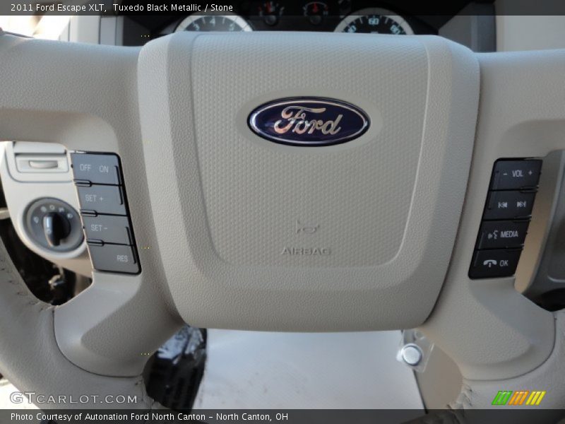 Tuxedo Black Metallic / Stone 2011 Ford Escape XLT
