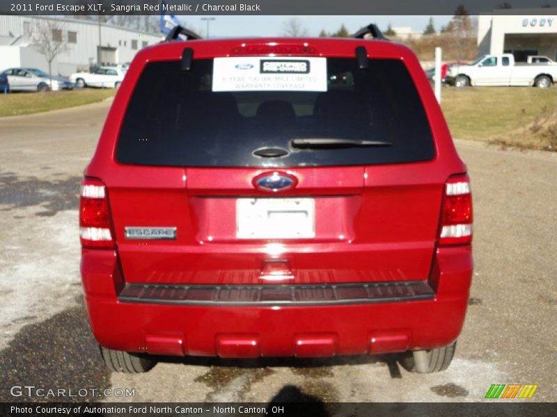 Sangria Red Metallic / Charcoal Black 2011 Ford Escape XLT