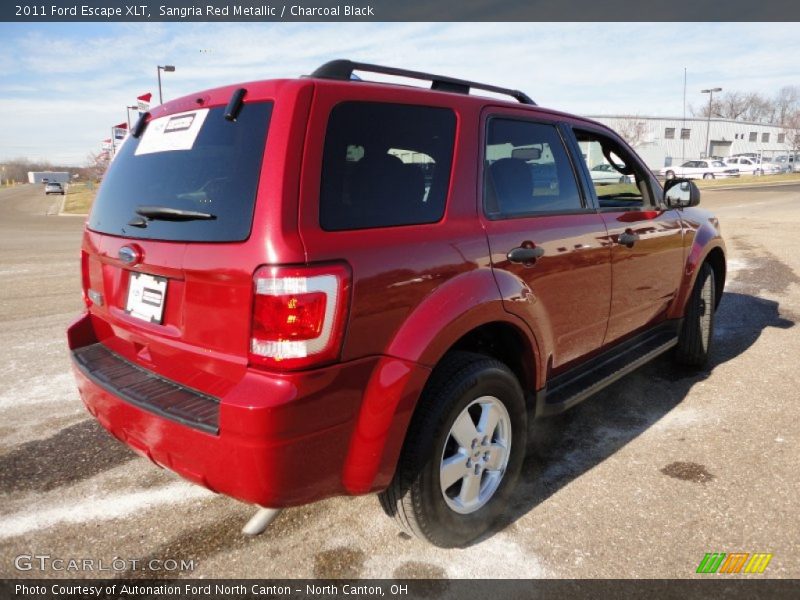 Sangria Red Metallic / Charcoal Black 2011 Ford Escape XLT