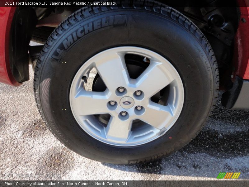 Sangria Red Metallic / Charcoal Black 2011 Ford Escape XLT
