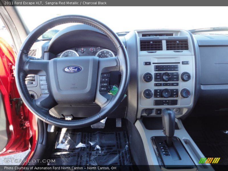 Sangria Red Metallic / Charcoal Black 2011 Ford Escape XLT