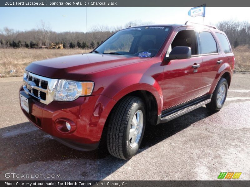 Sangria Red Metallic / Charcoal Black 2011 Ford Escape XLT