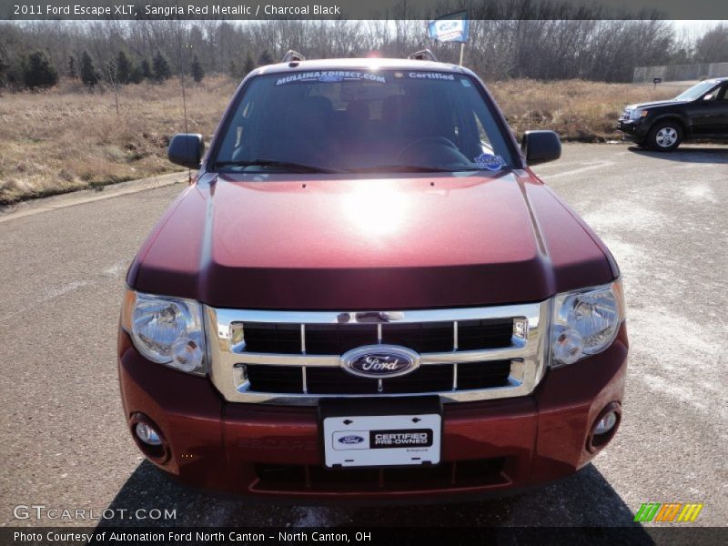 Sangria Red Metallic / Charcoal Black 2011 Ford Escape XLT