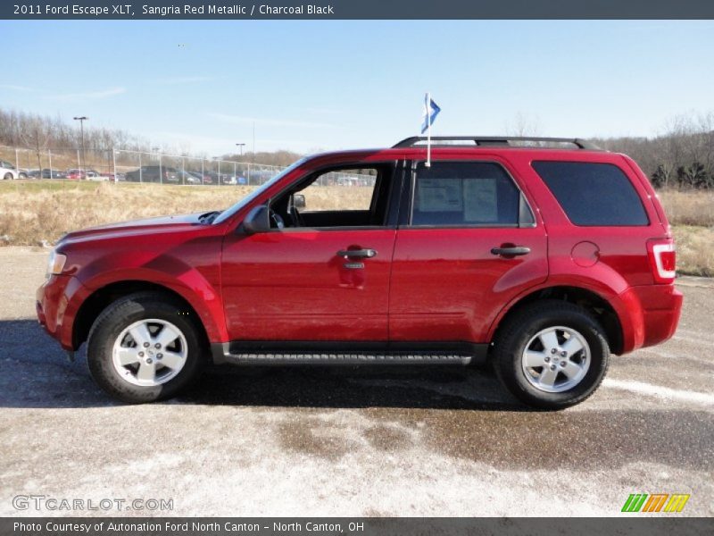 Sangria Red Metallic / Charcoal Black 2011 Ford Escape XLT