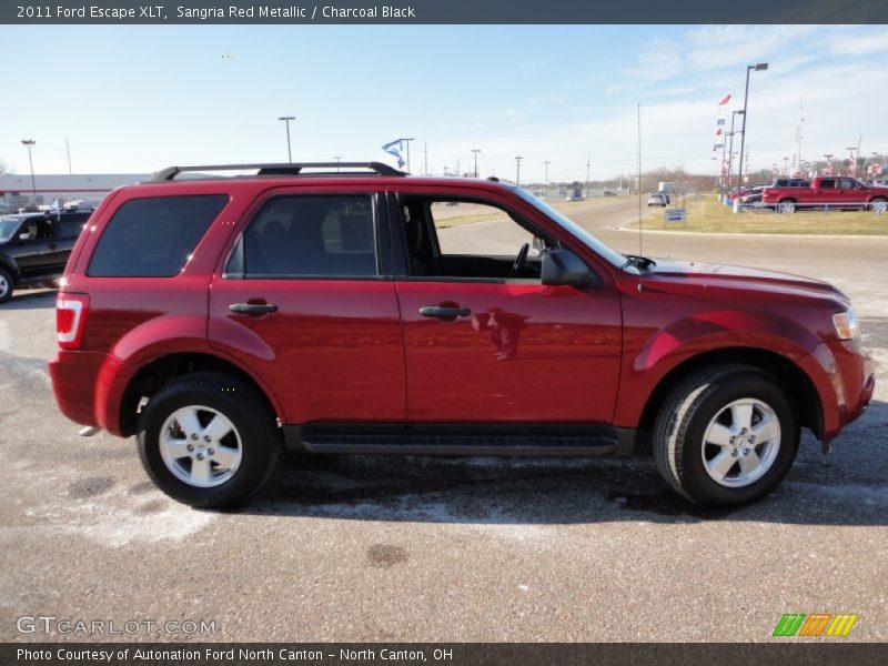 Sangria Red Metallic / Charcoal Black 2011 Ford Escape XLT