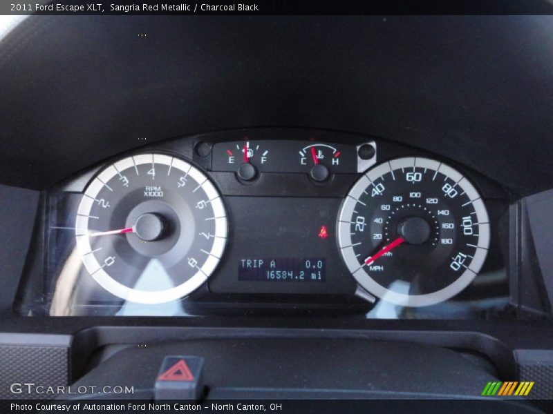 Sangria Red Metallic / Charcoal Black 2011 Ford Escape XLT