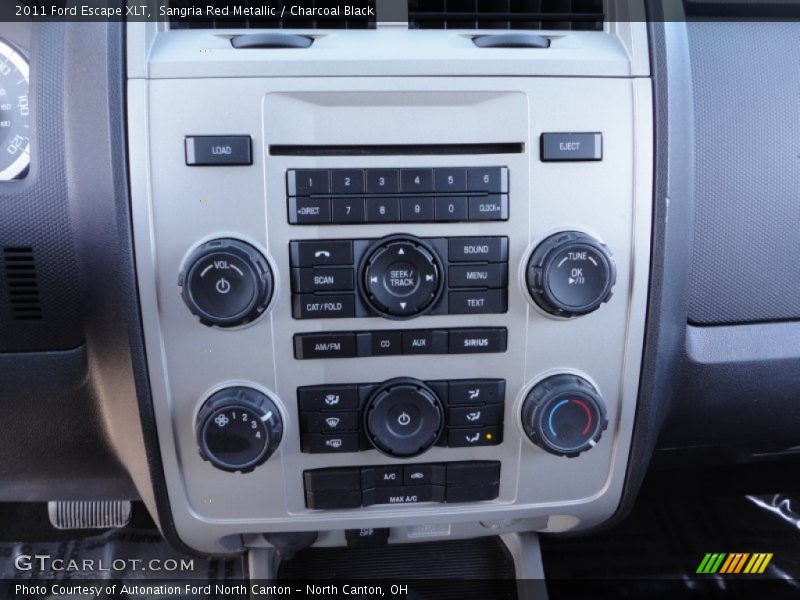 Sangria Red Metallic / Charcoal Black 2011 Ford Escape XLT