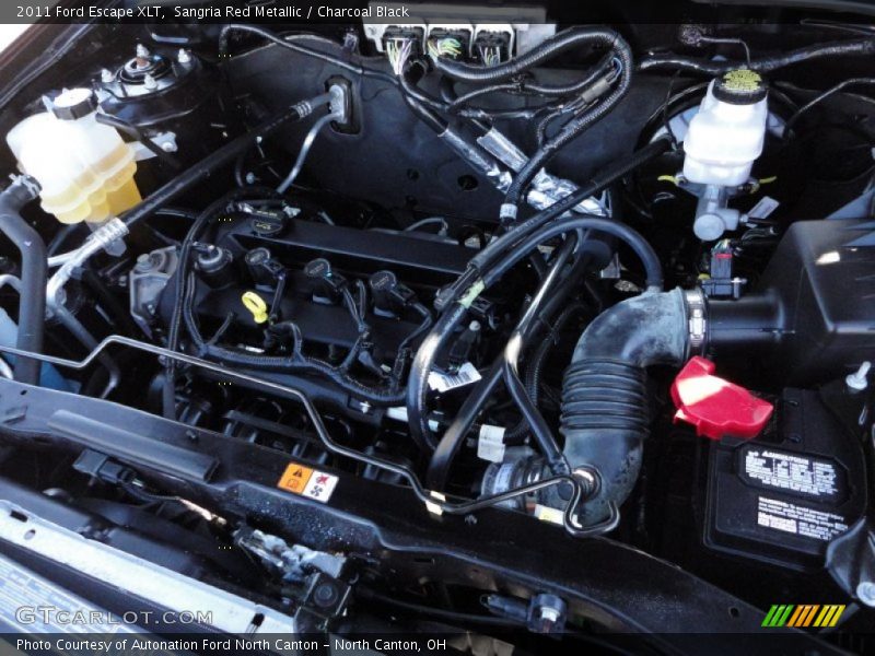 Sangria Red Metallic / Charcoal Black 2011 Ford Escape XLT